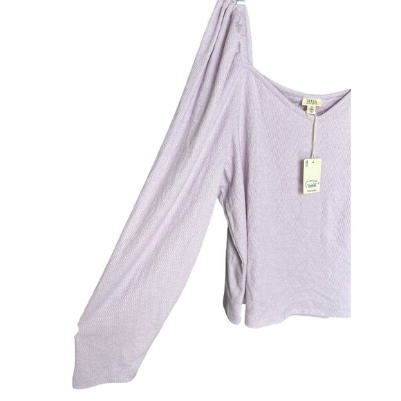 Ana A New Approach Long Puff Sleeve Top Women's Tee Size 2X Lavender Frost - Picture 5 of 10